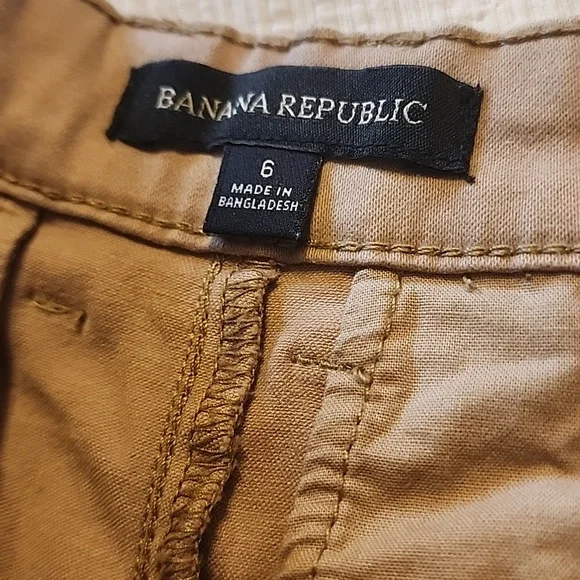 Banana Republic Womens Tan Chino Shorts Size 6 - Picture 8 of 9
